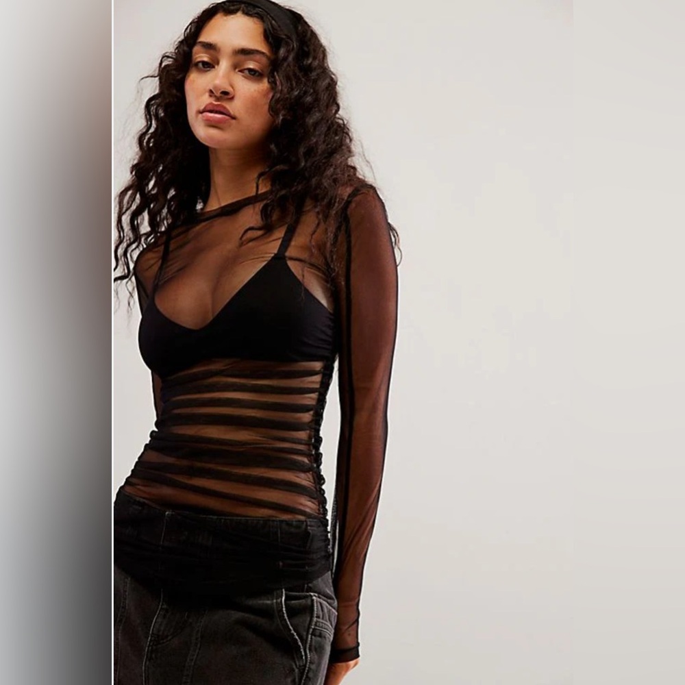 FREE PEOPLE Last Layer Top Black